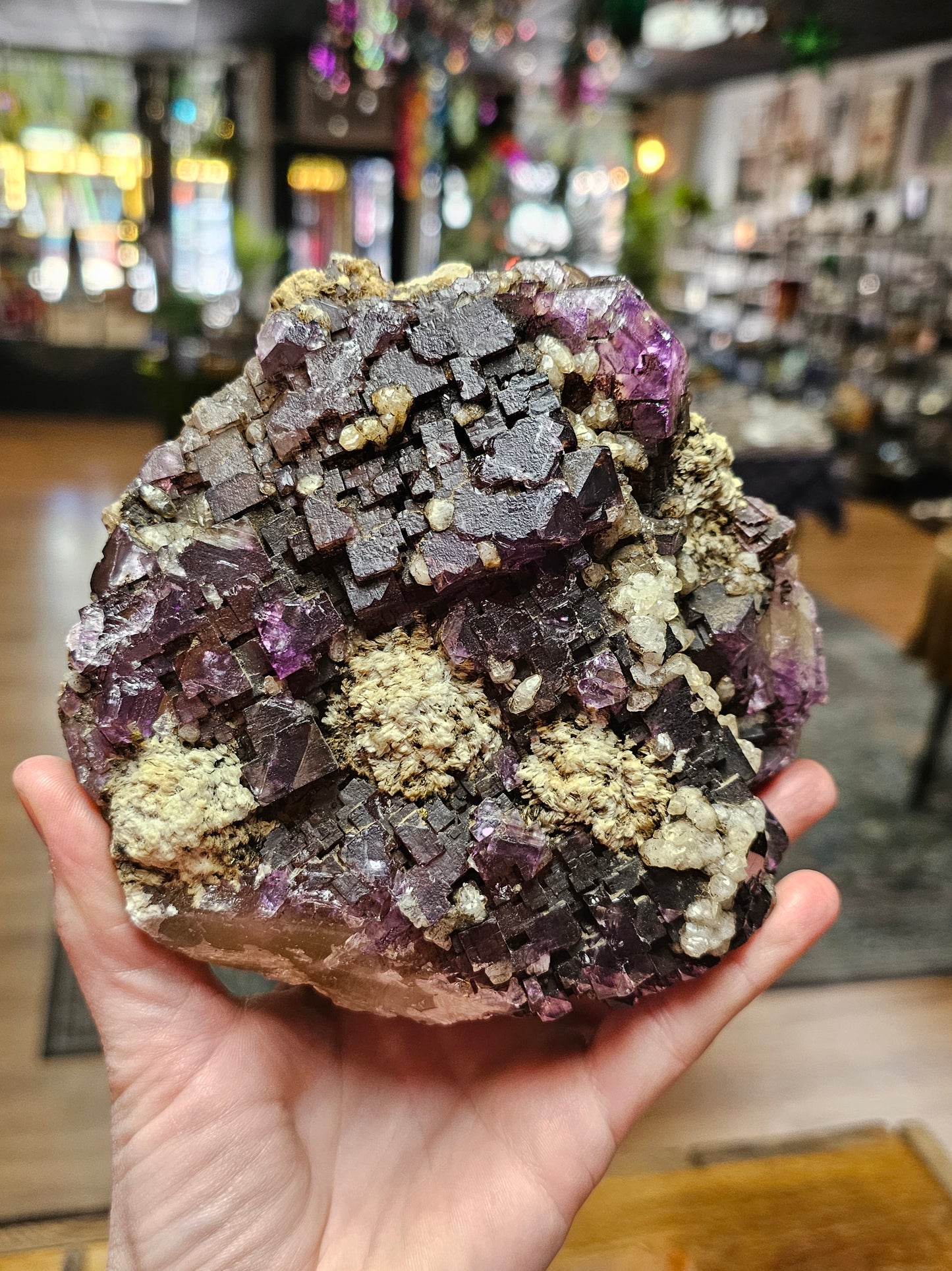 Purple and Yellow  Fluorite