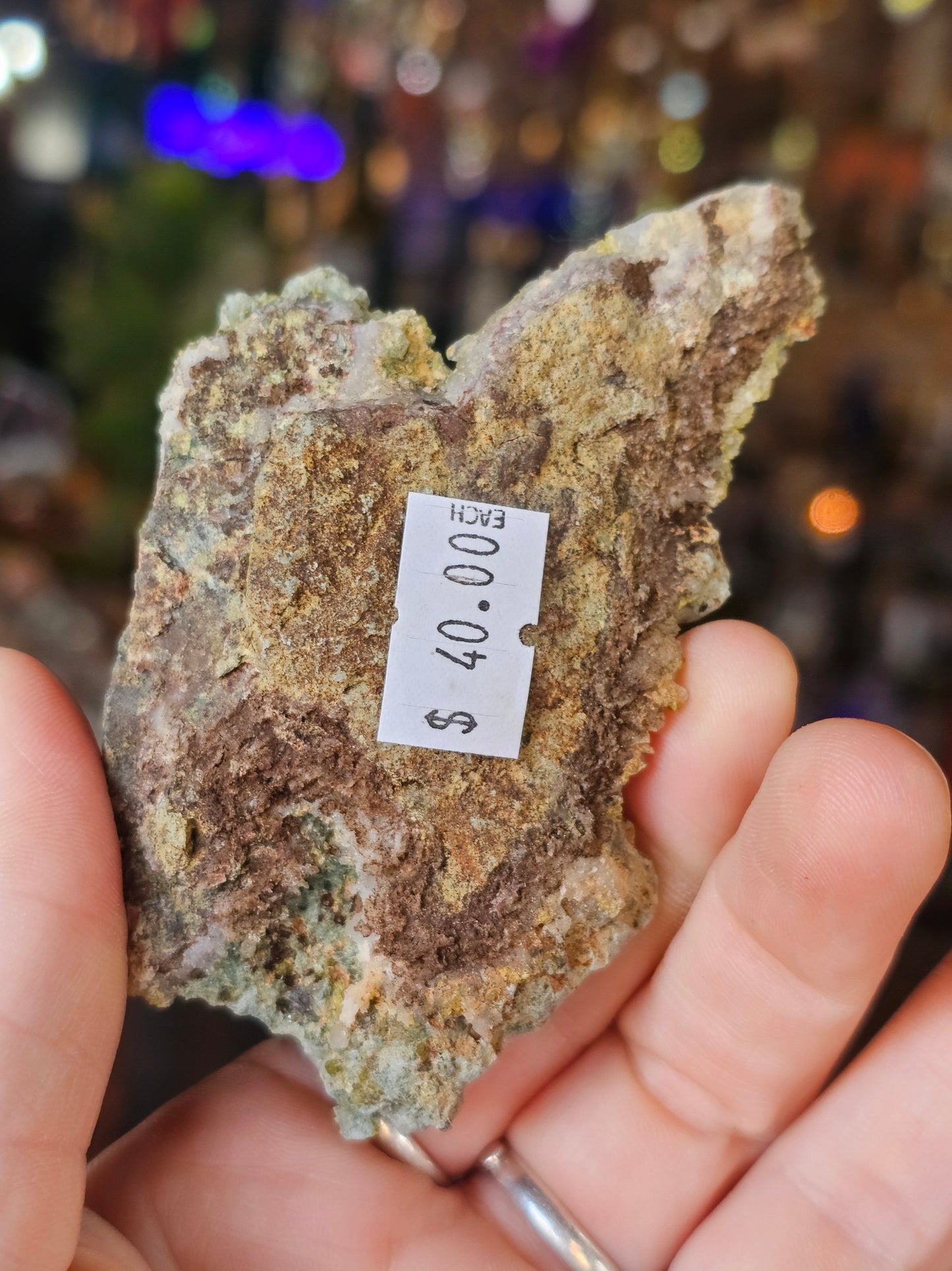 Epidote on Quartz