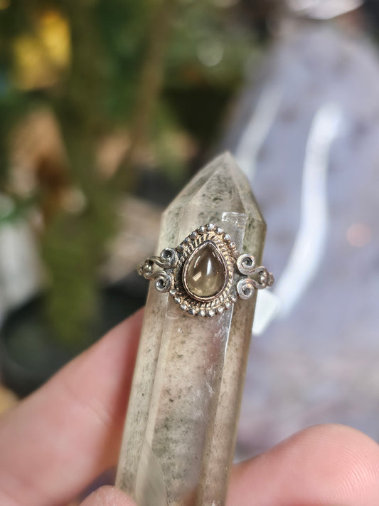 Size 7 Smoky Quartz Ring