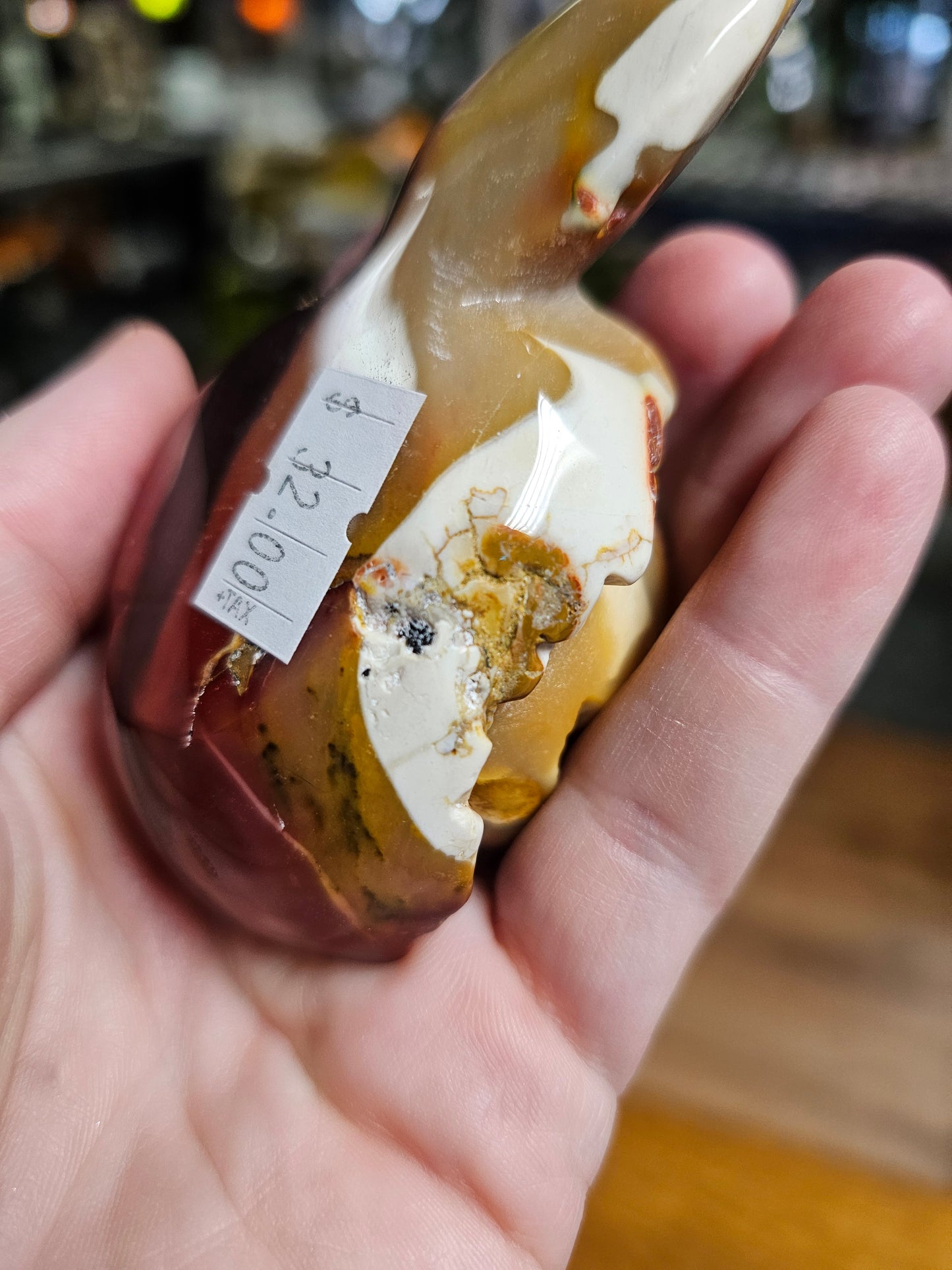 Mookaite Flower Carving