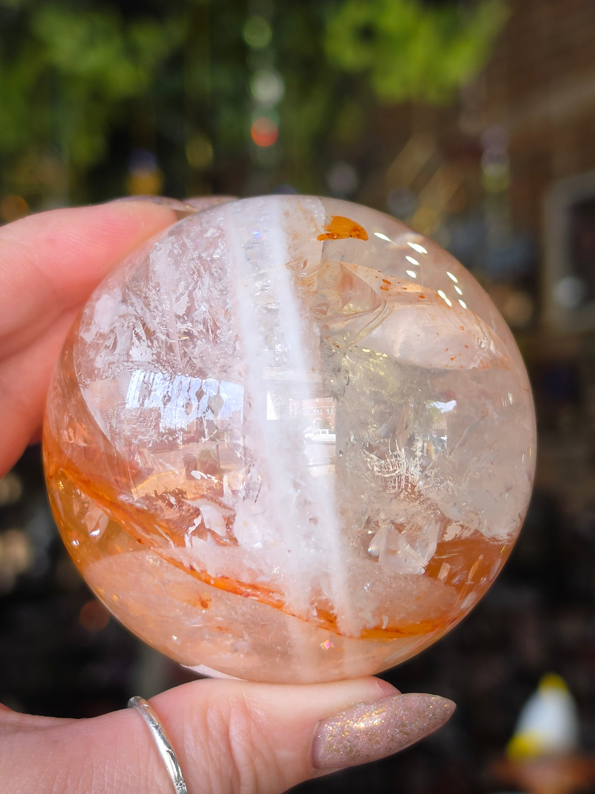 Fire Quartz Sphere