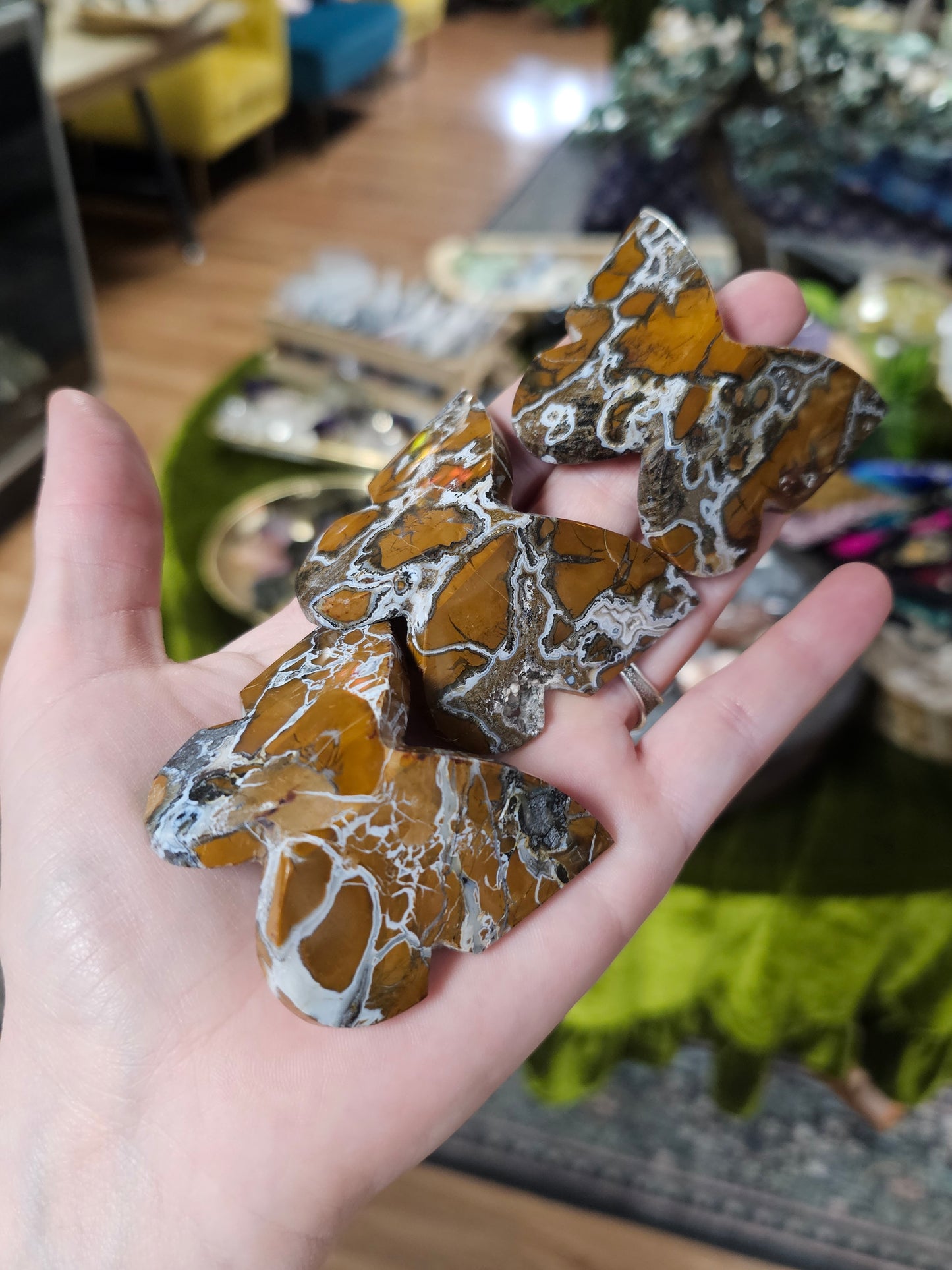 Stone Canyon Jasper Butterfly Carving