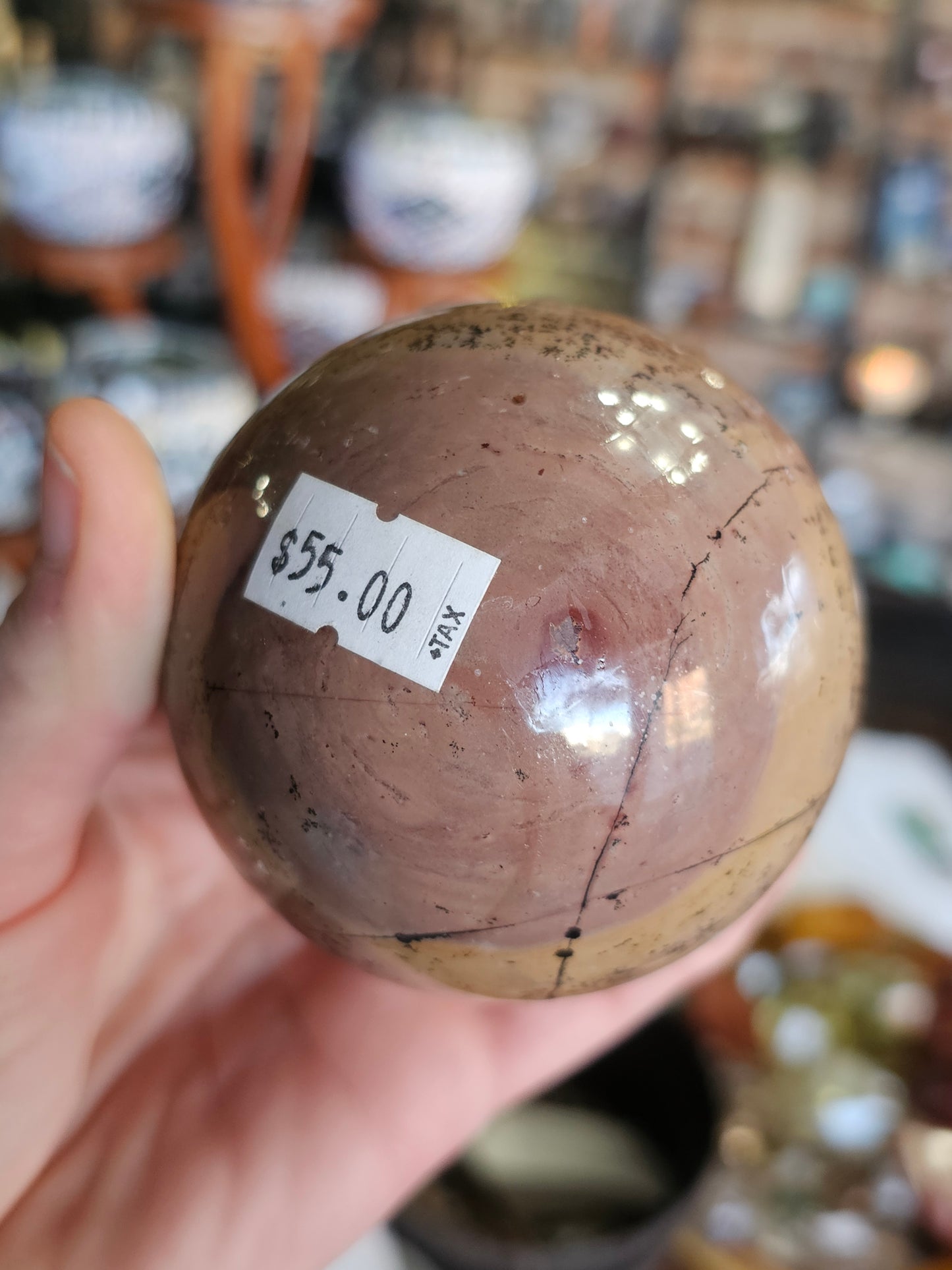 Dendritic Jasper Sphere