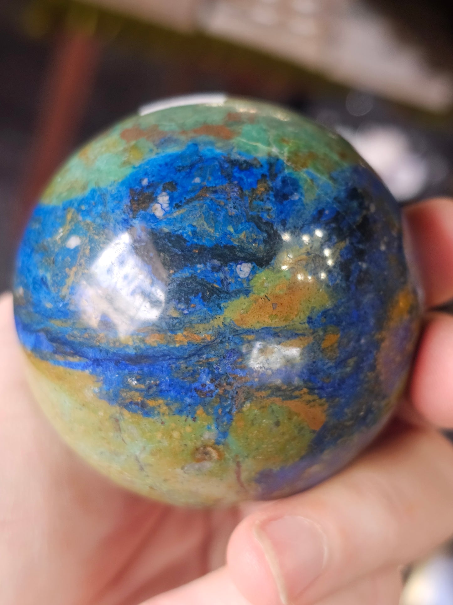 Azurite & Malachite Sphere