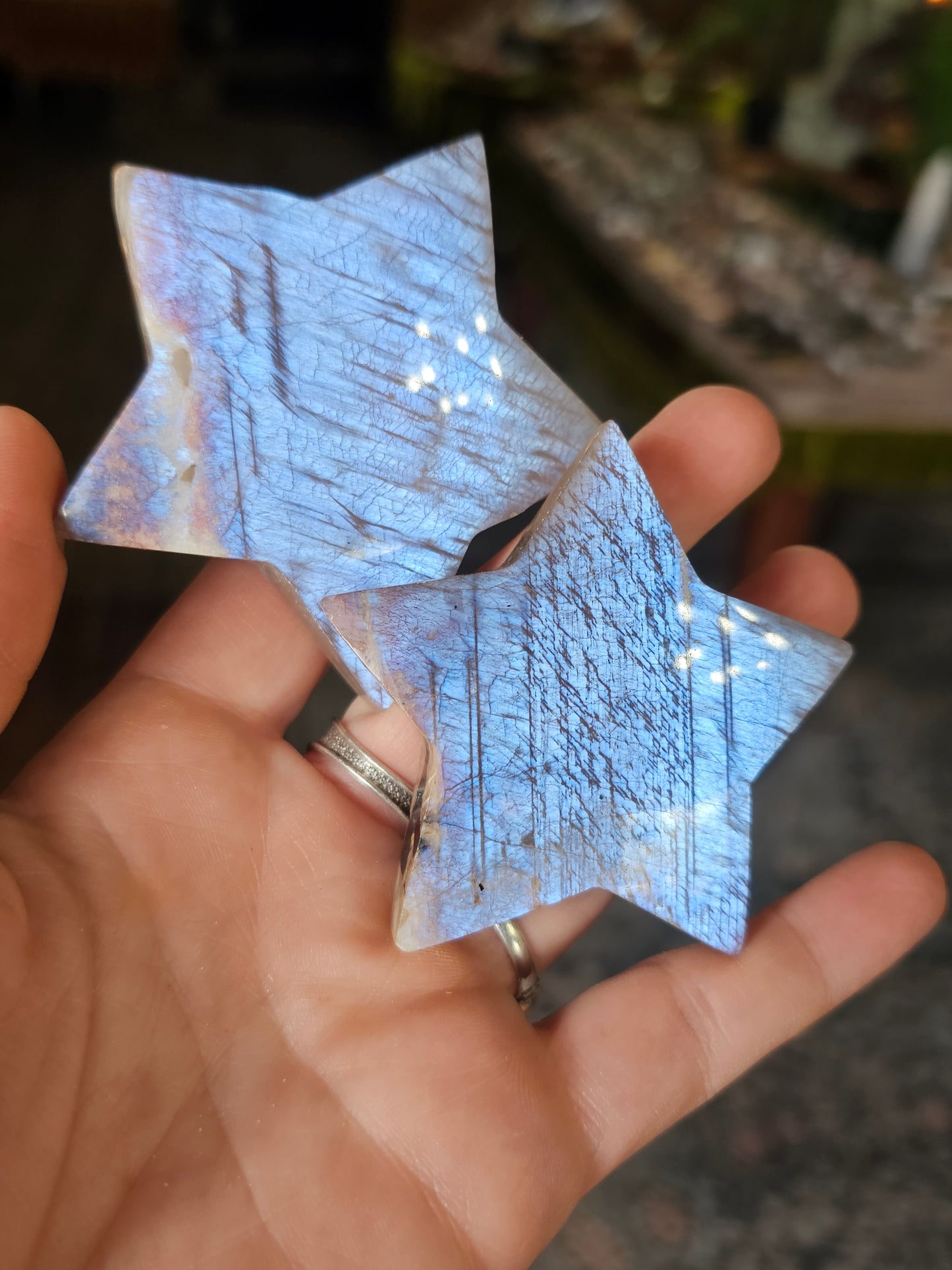 Moonstone Star Carving