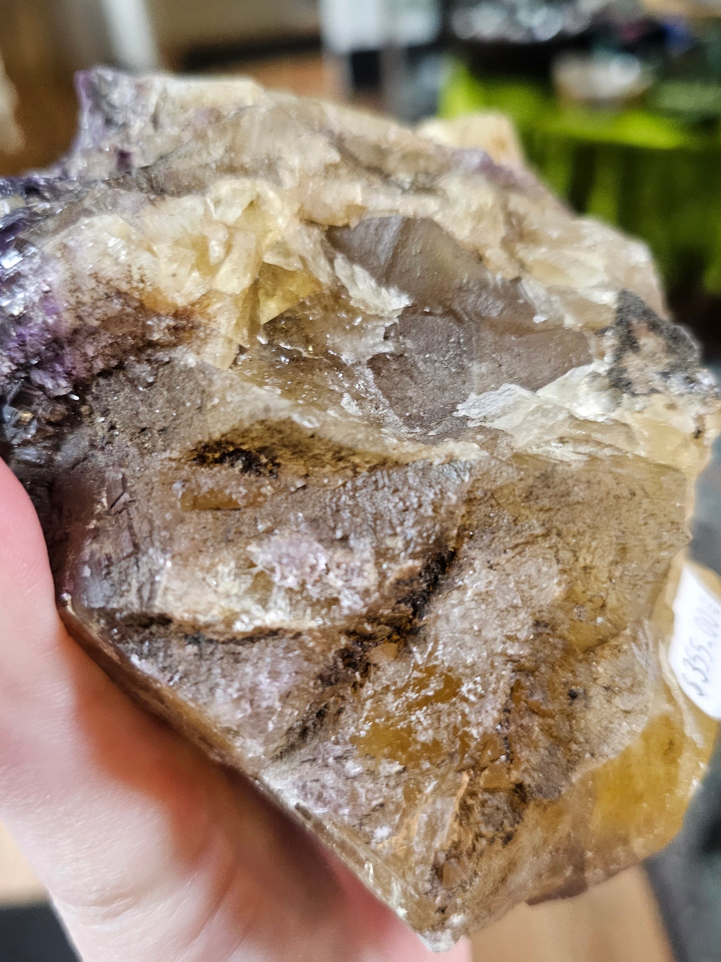 Purple and Yellow  Fluorite