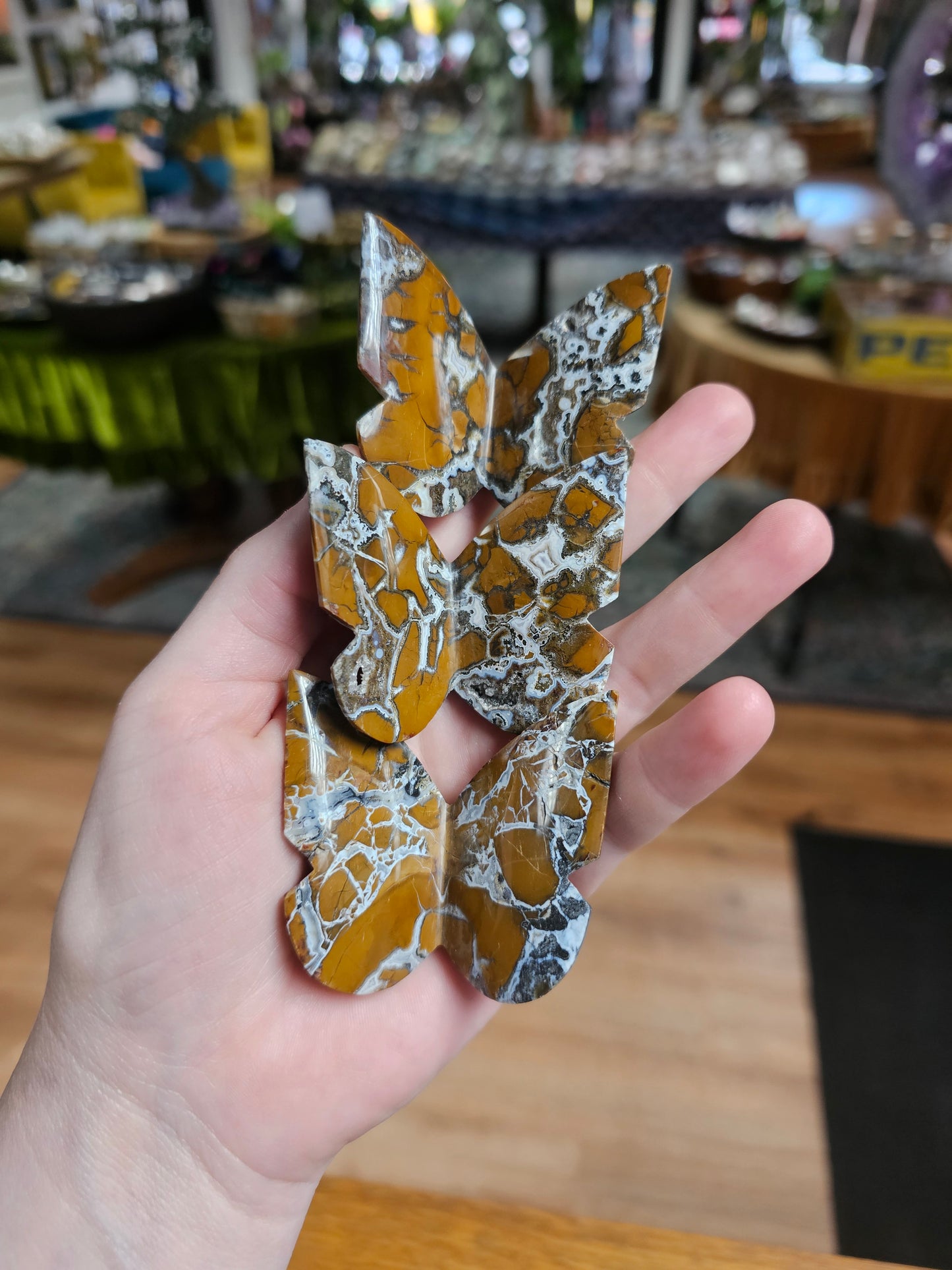 Stone Canyon Jasper Butterfly Carving
