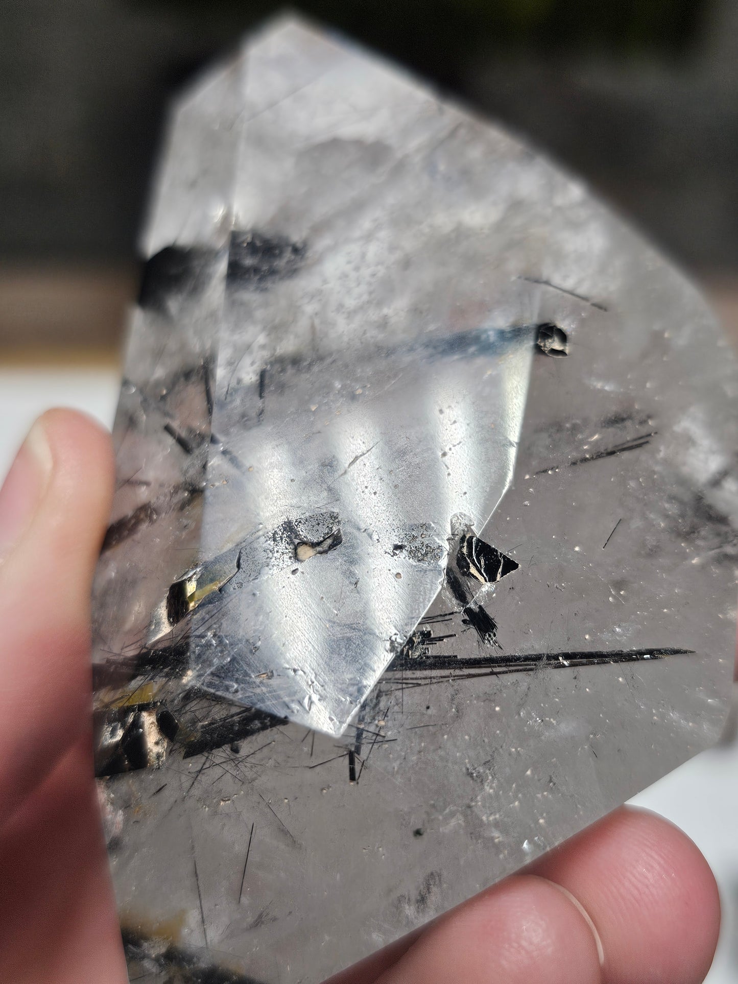 Tourmaline In Quartz Freeform