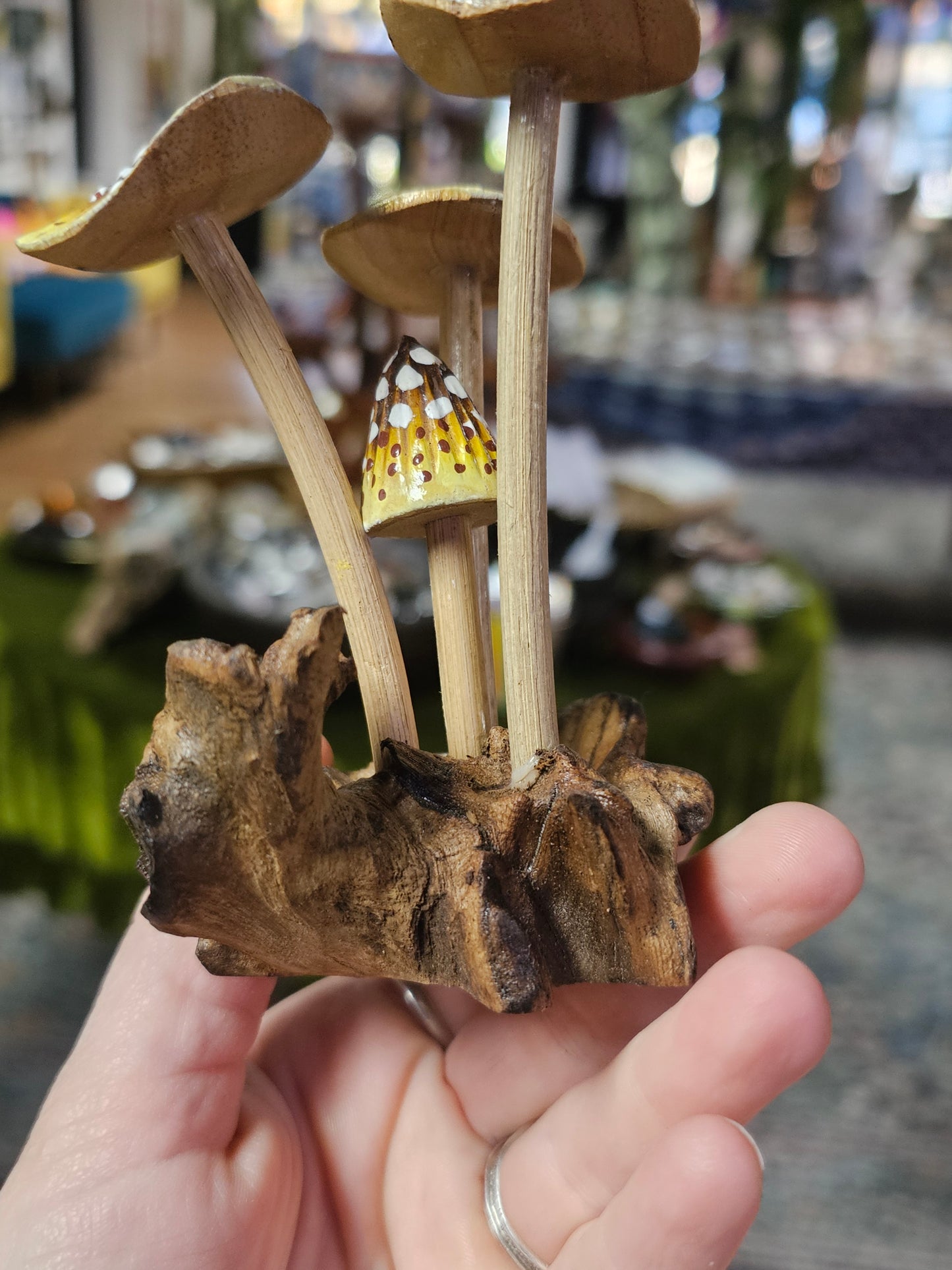 Wooden Mushroom Carving