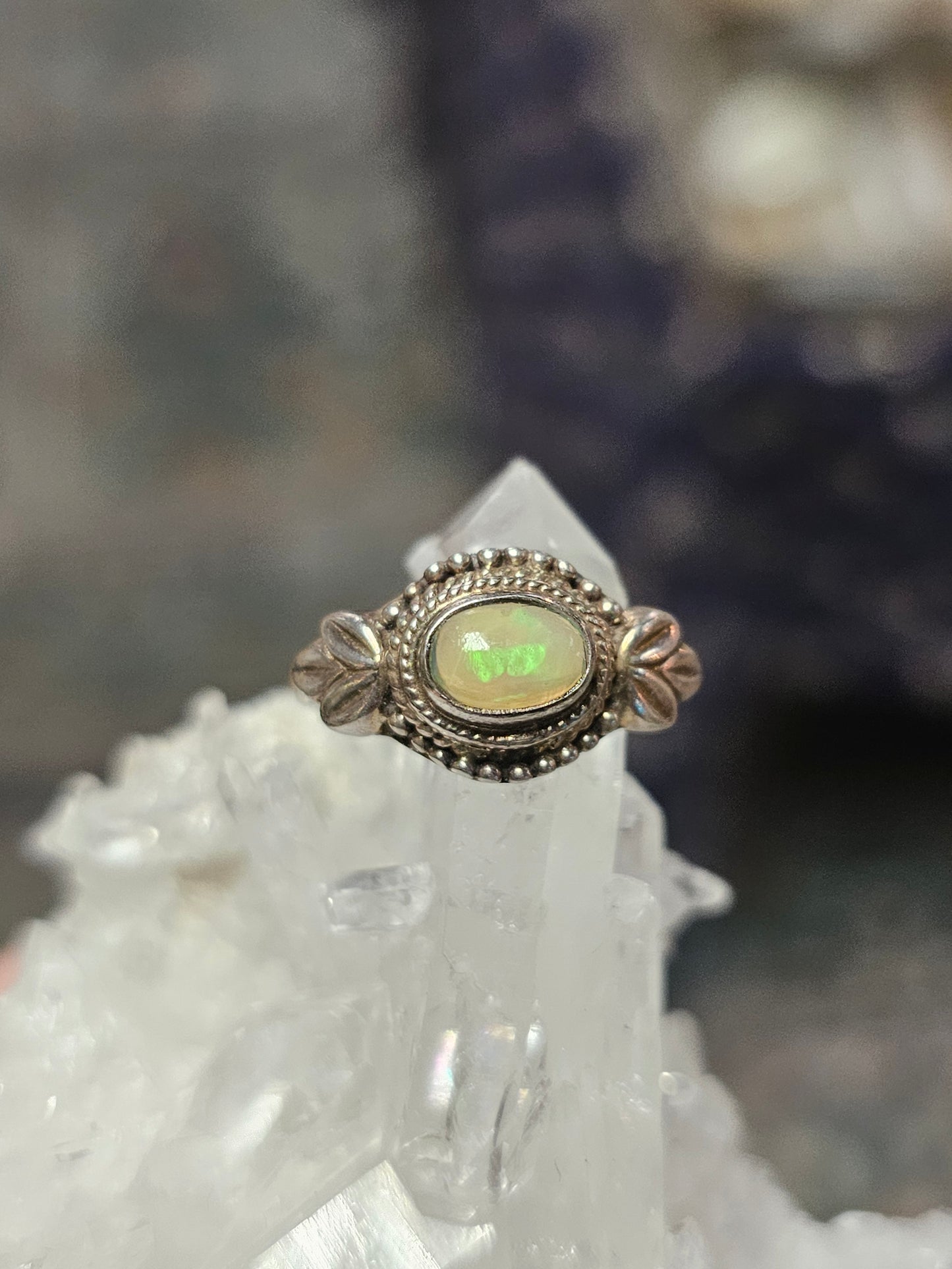 Size 7.5 Ethiopian Opal Ring