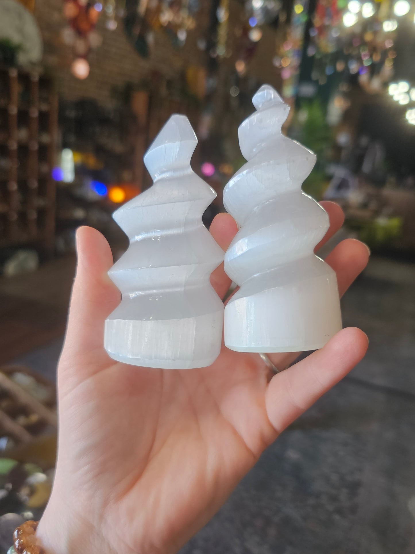 Satin Spar Selenite Spiral