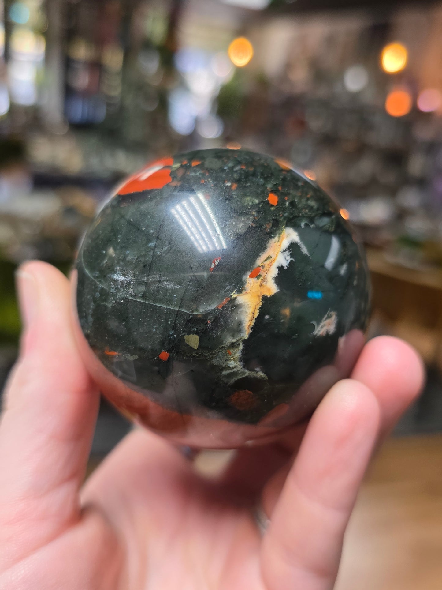 African Bloodstone Sphere