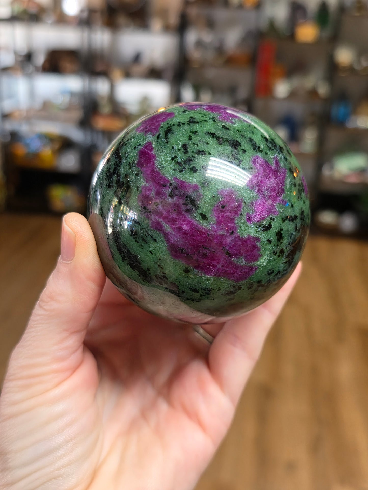 Ruby and Zoisite Sphere