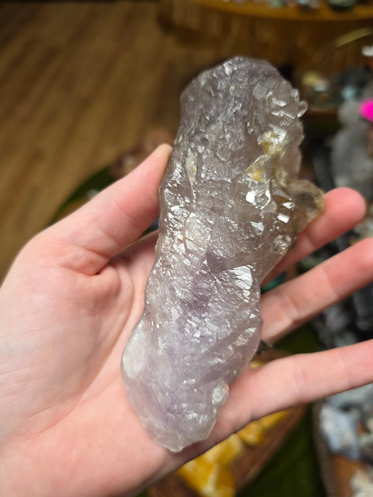 Included Amethyst Root with Metal Stand