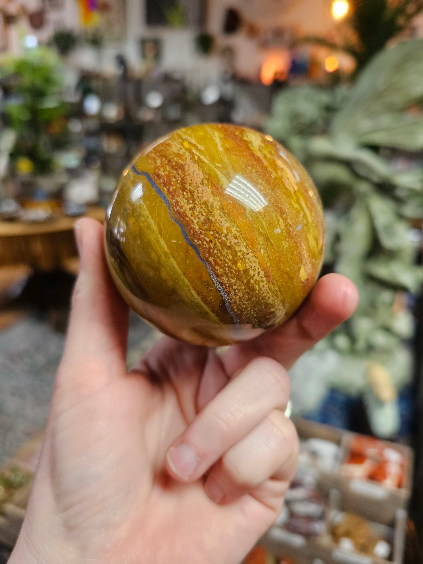 Yellow Jasper Sphere