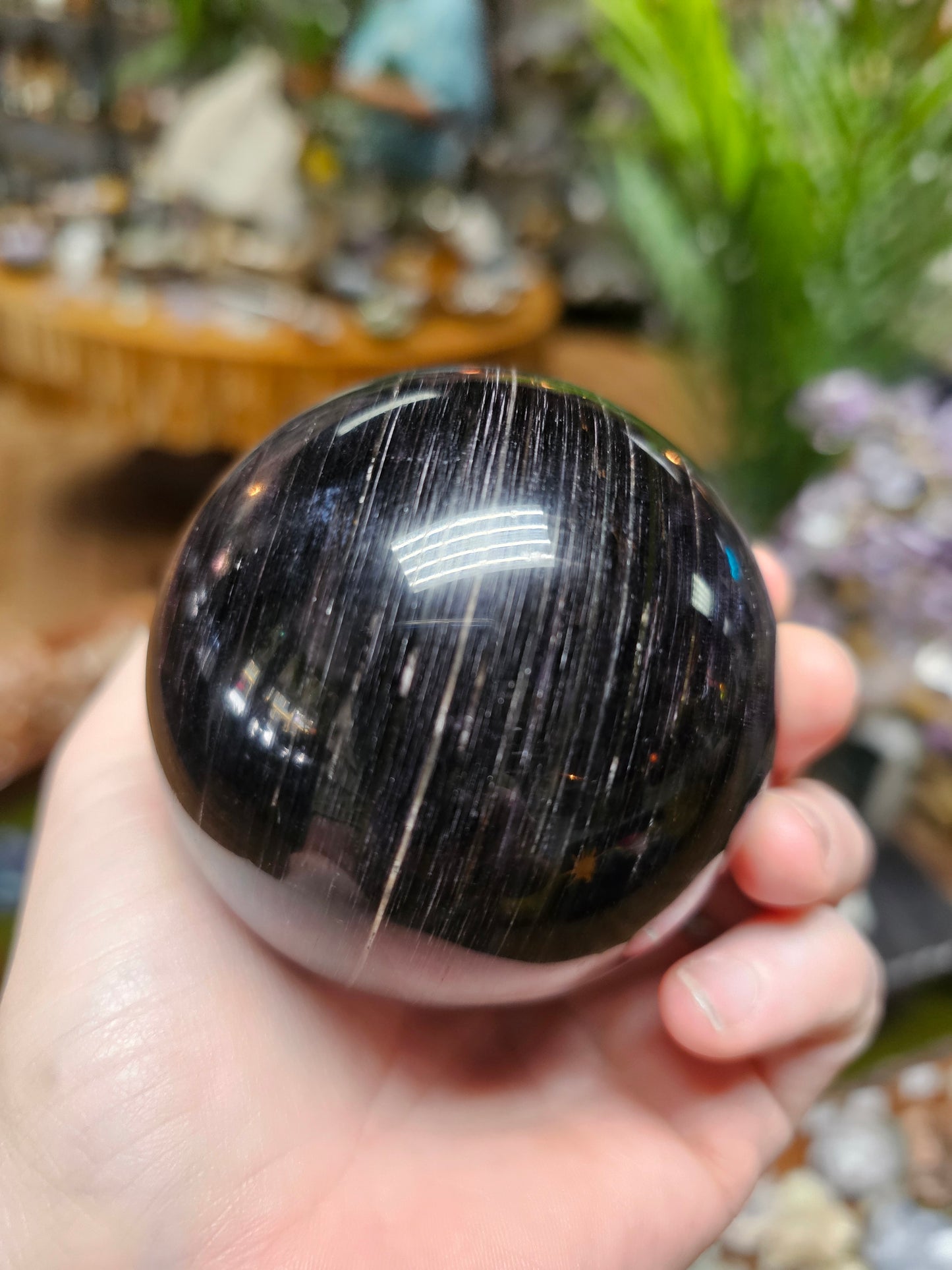 Gem Lepidolite Sphere