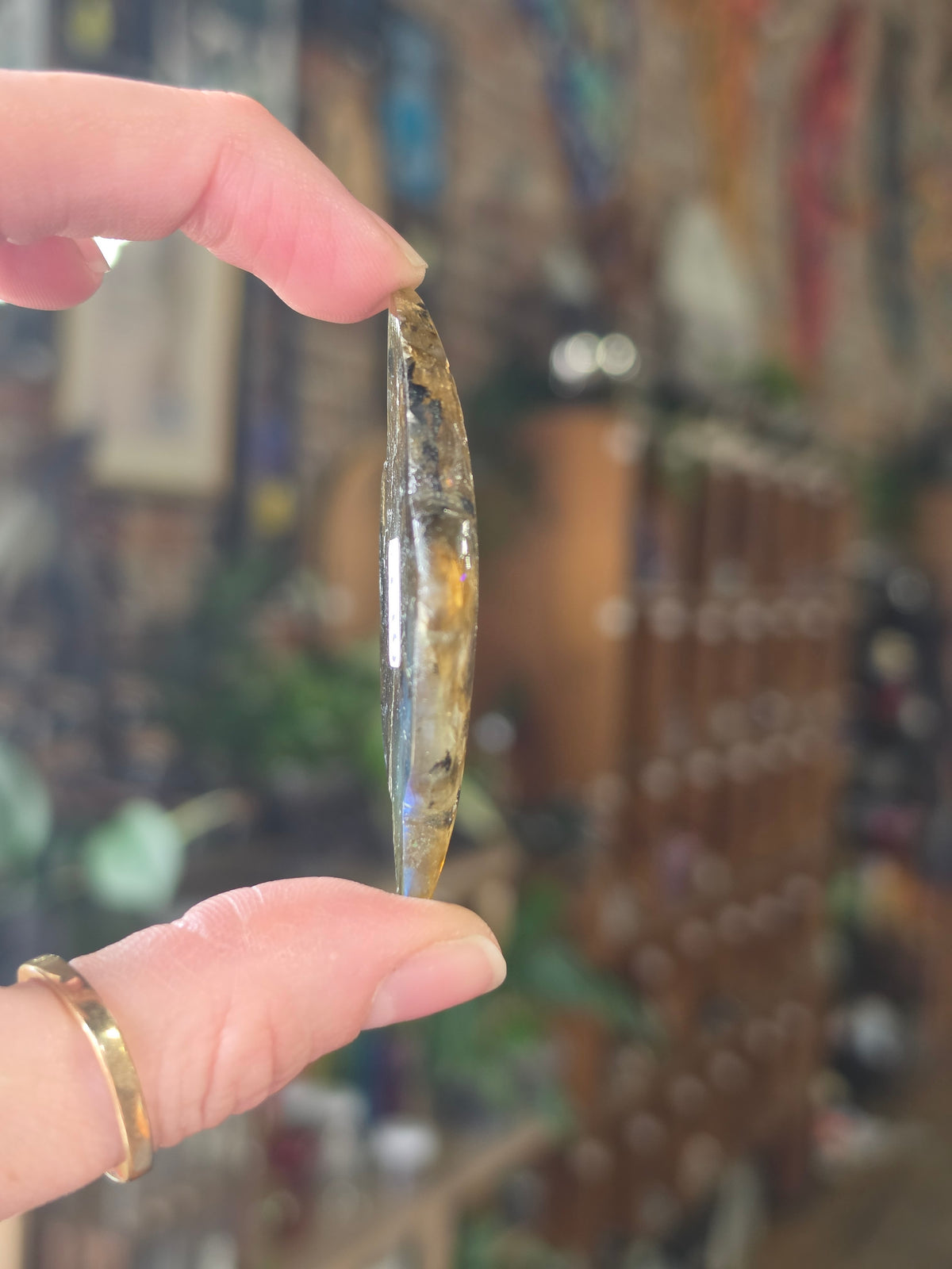 Labradorite Floral Carving Cabochon