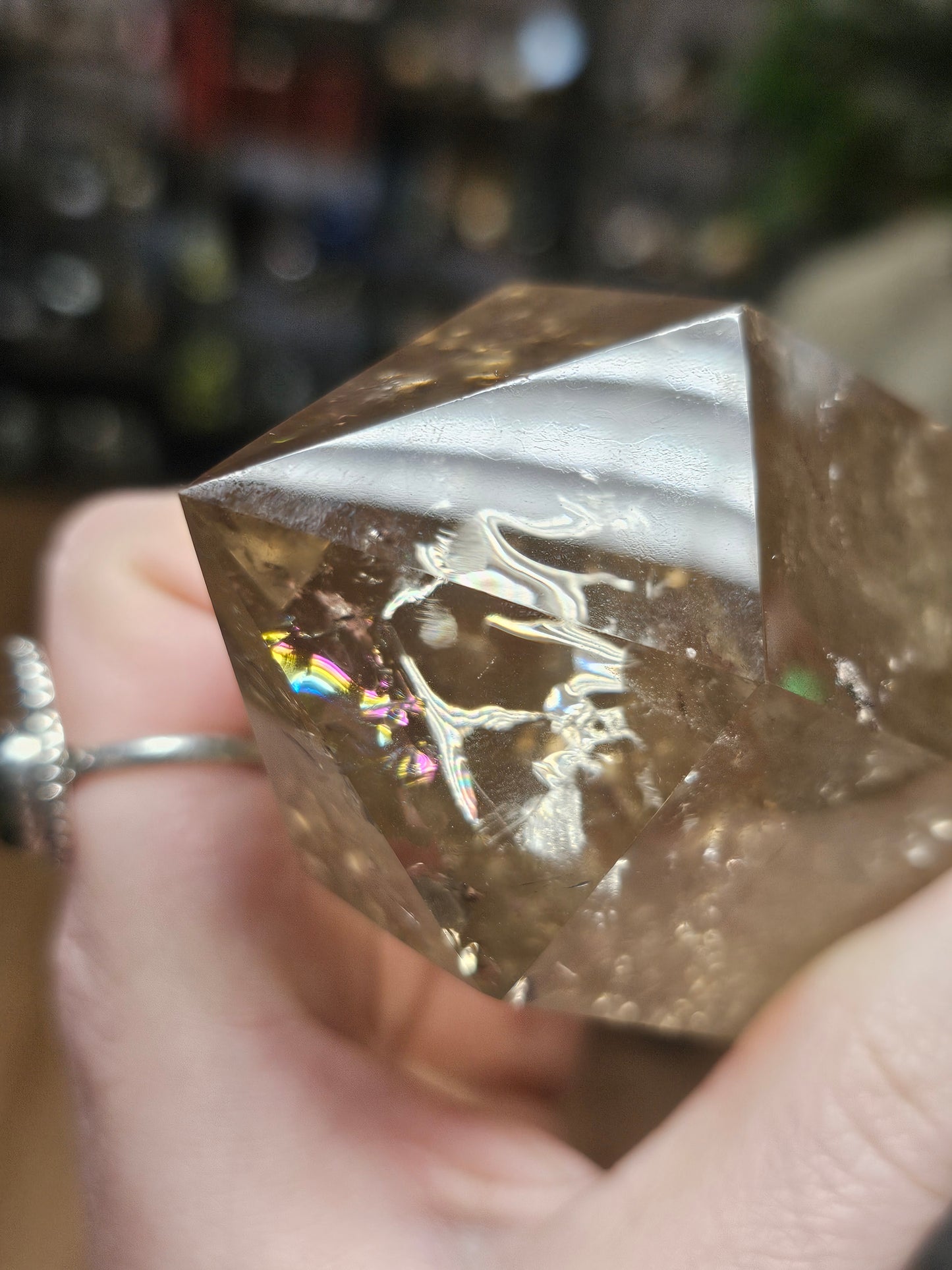 Smoky Quartz Tower w/ stand