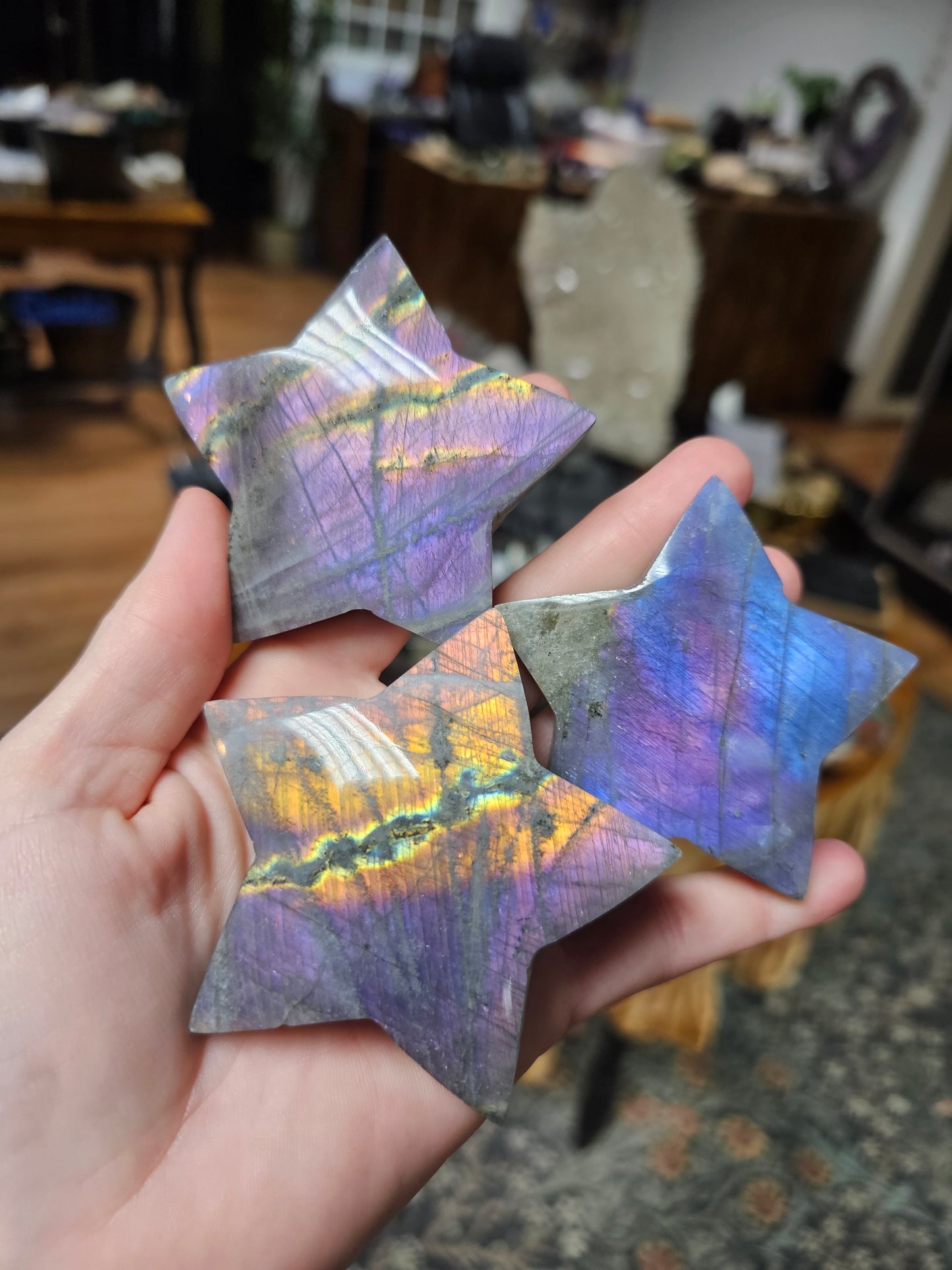 Purple Labradorite Stars