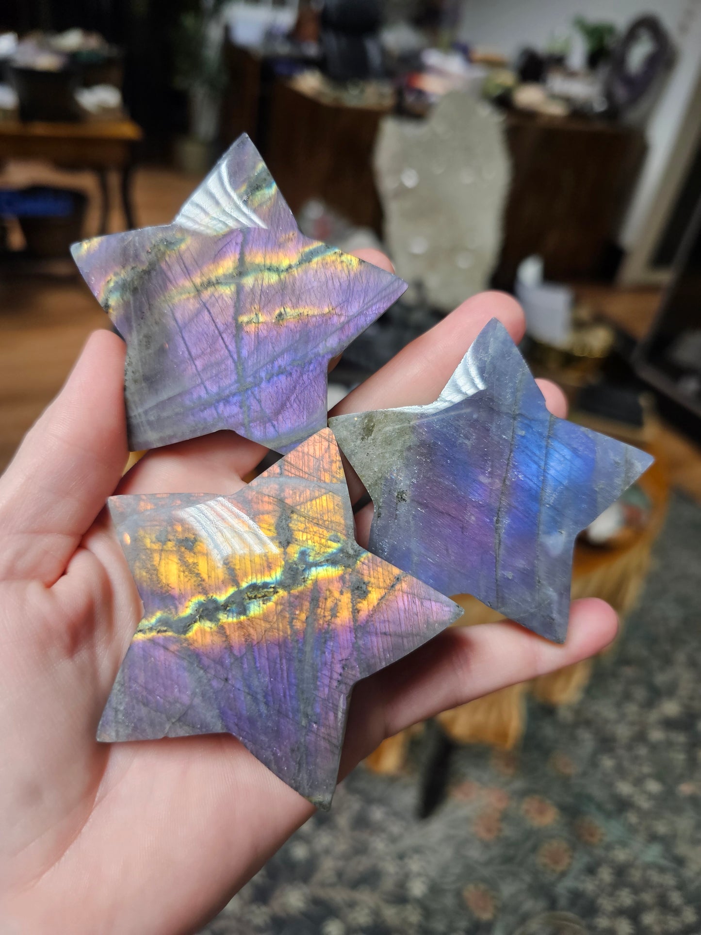 Purple Labradorite Stars