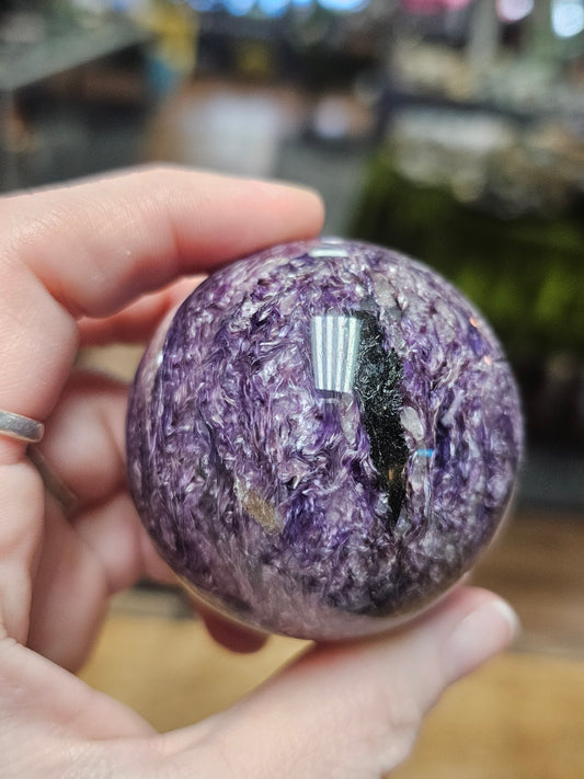 Charoite Sphere