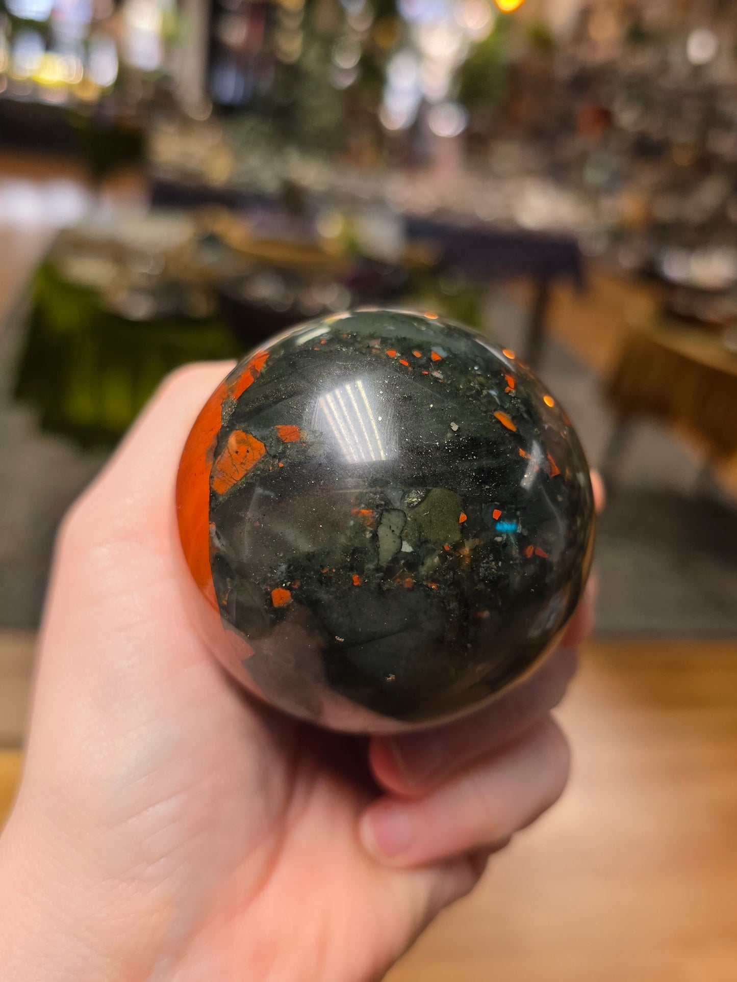 African Bloodstone Sphere