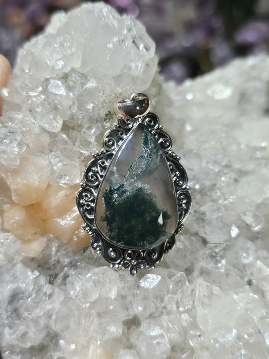 Moss Agate Pendant