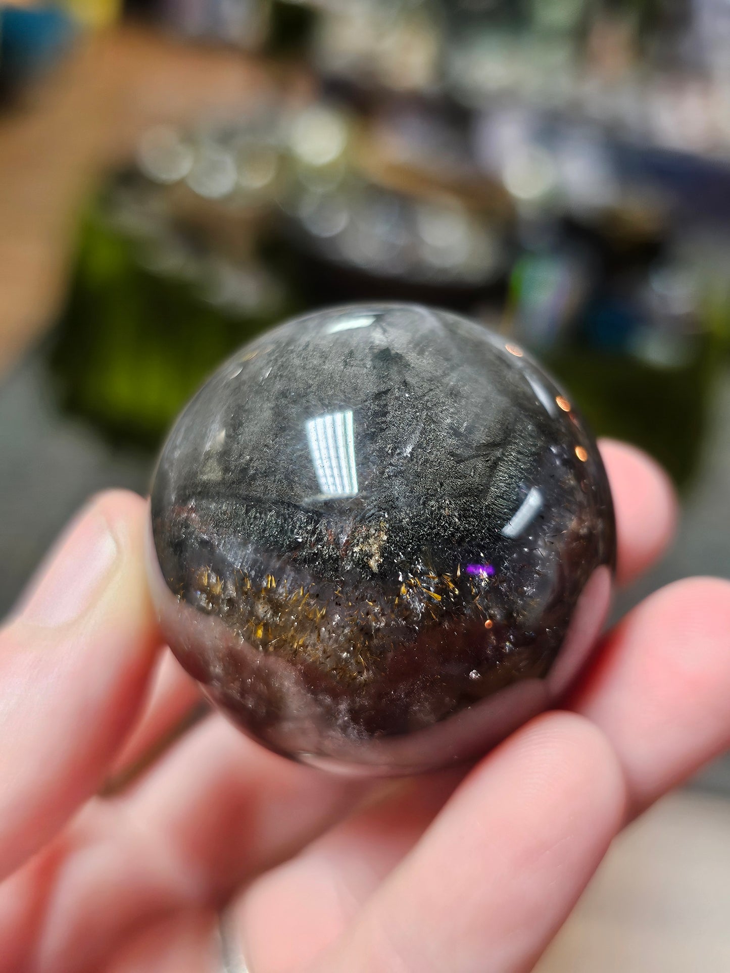 Included Amethyst Sphere