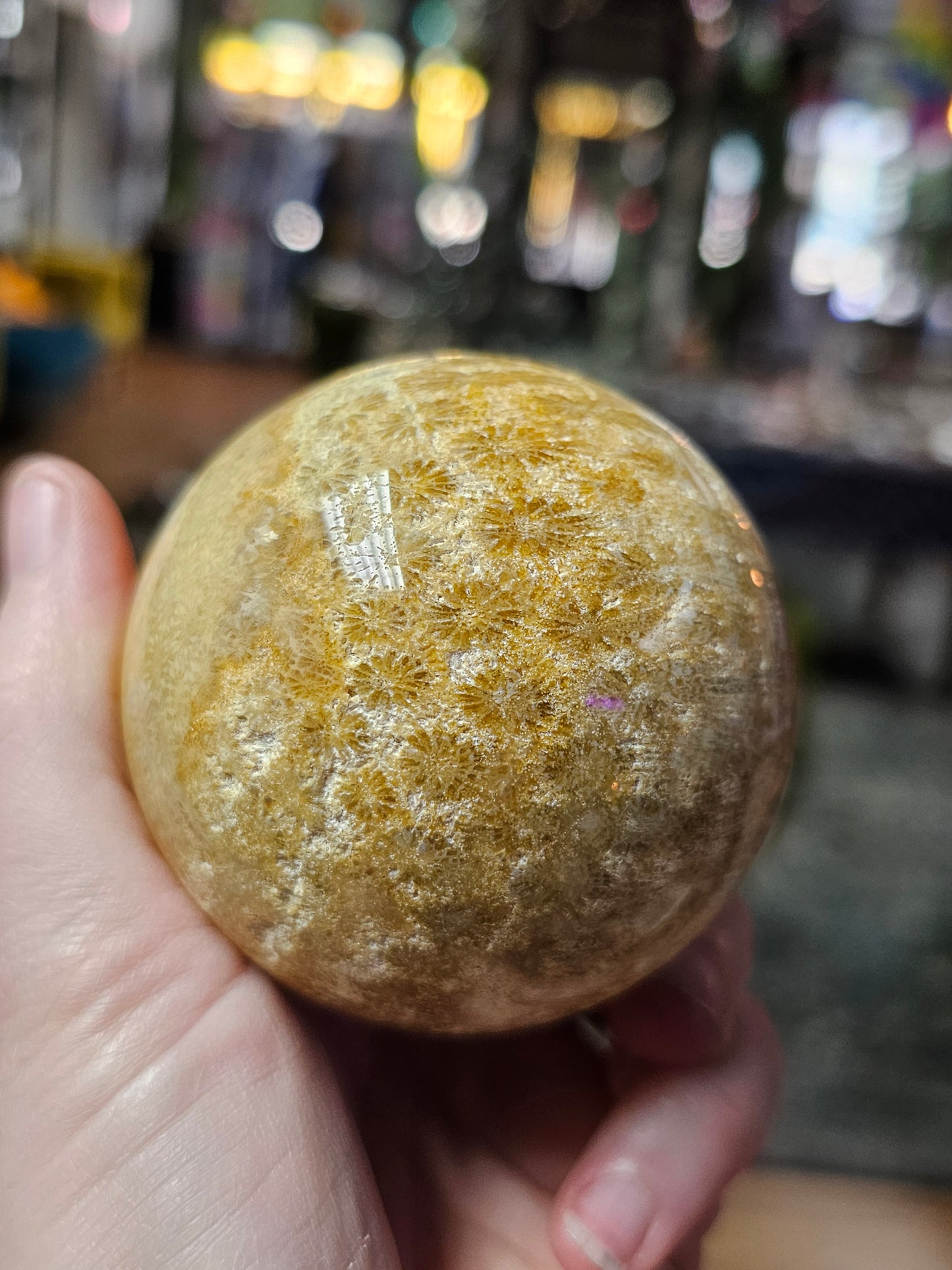 Coral Jade Sphere
