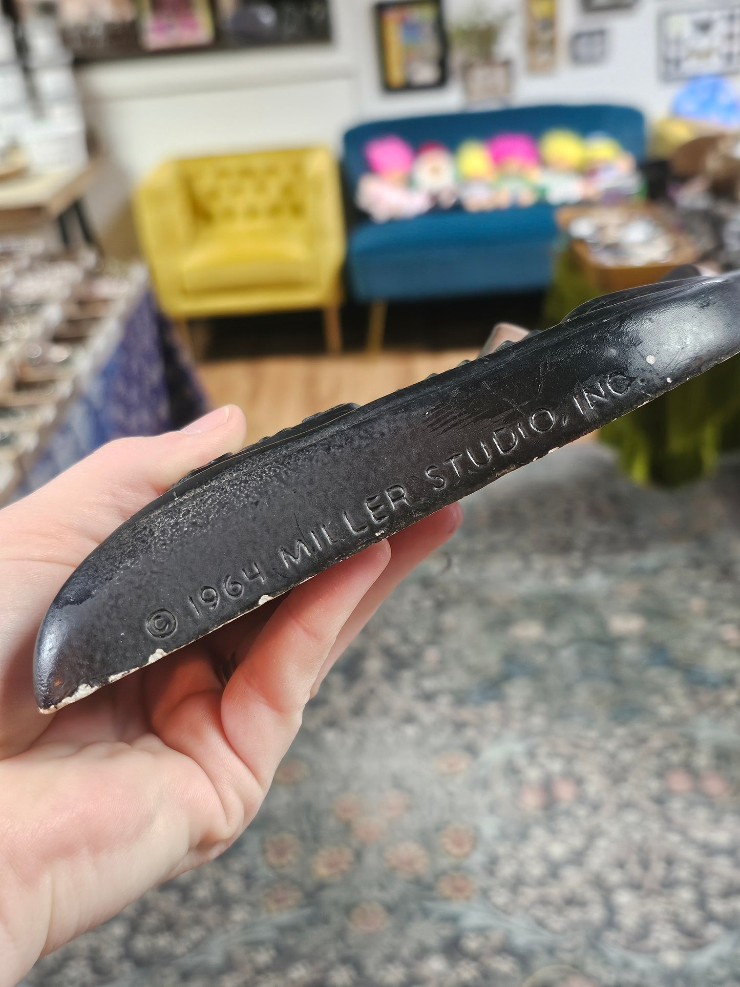 Vintage Miller Studio Chalkware Ship