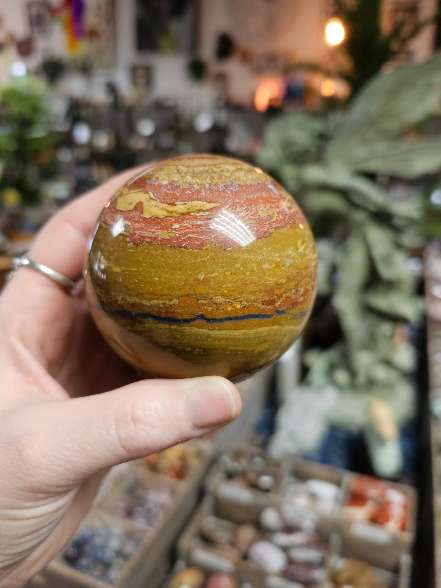 Yellow Jasper Sphere