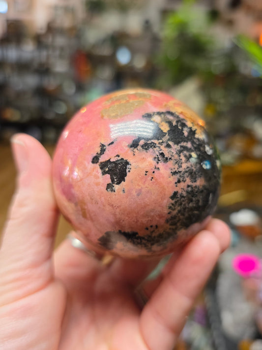 Rhodonite Sphere