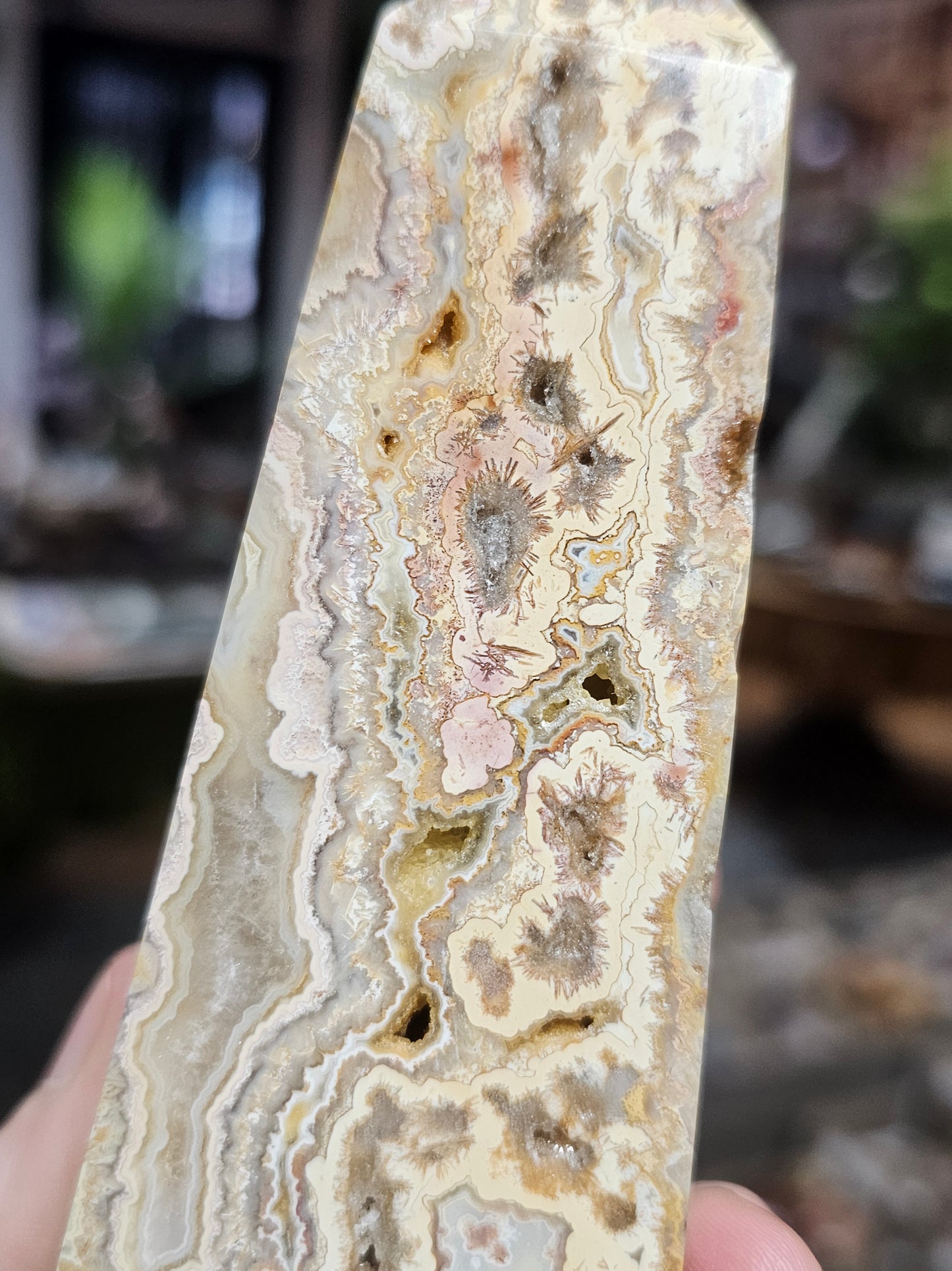 Java Lace Agate tower