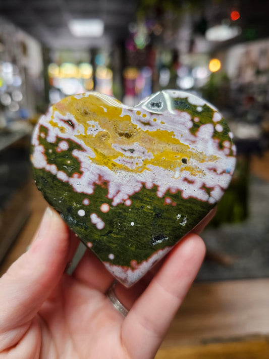 Ocean Jasper Heart
