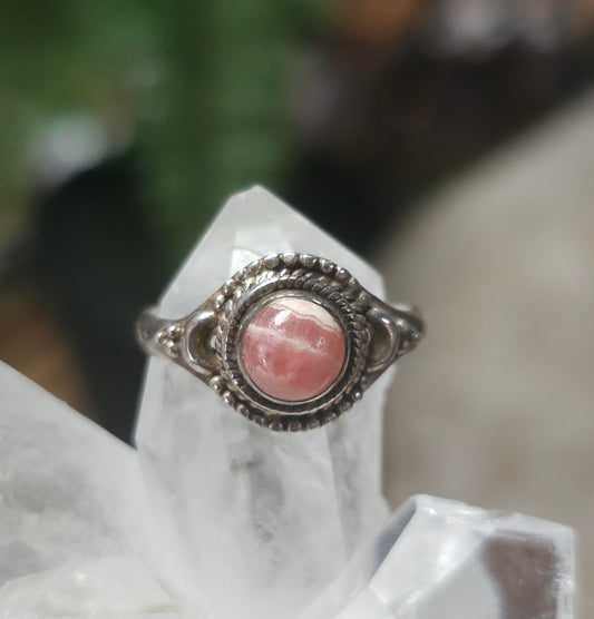 Size 6.5 Rhodochrosite Ring