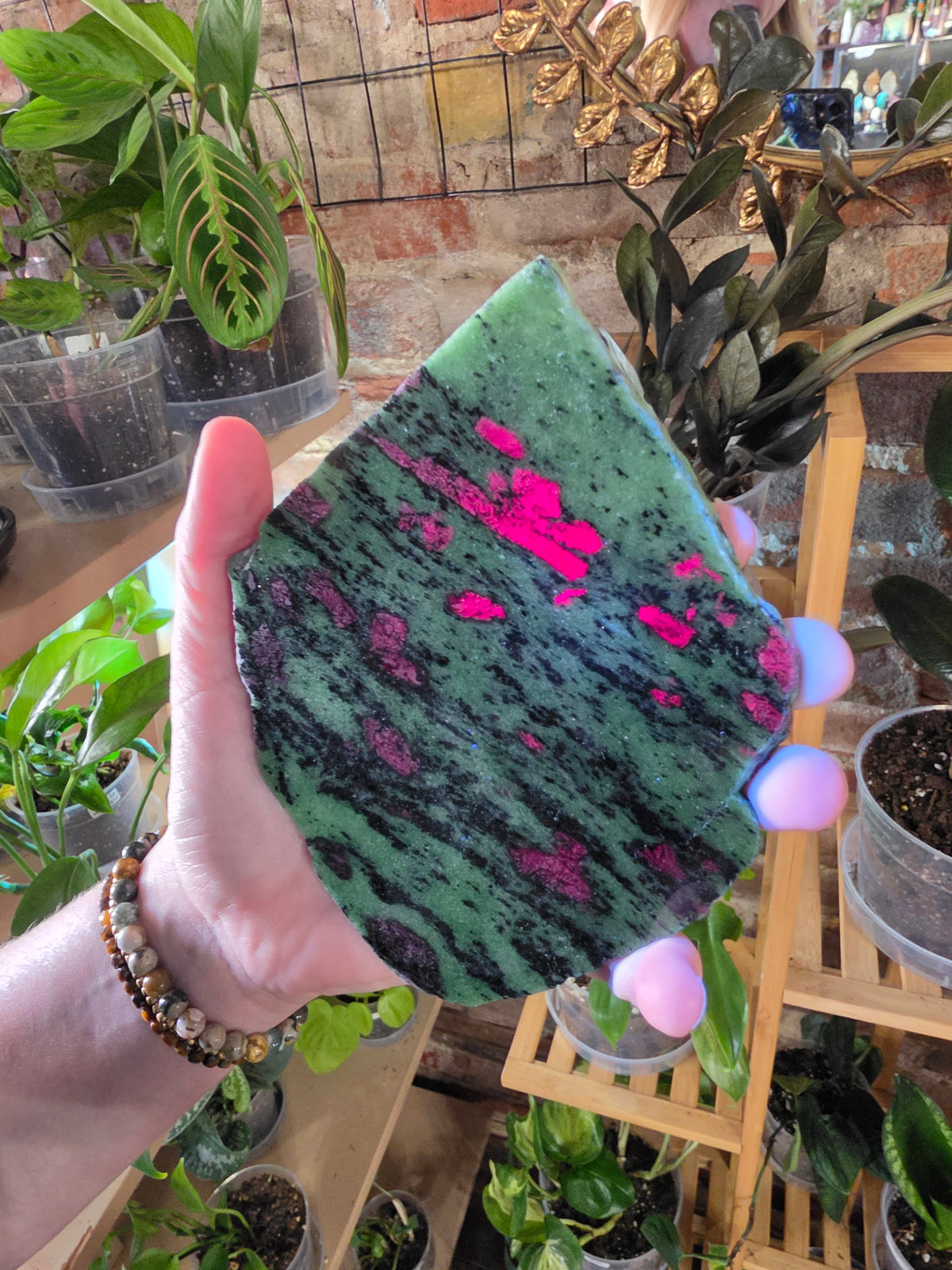 Ruby in Zoisite Slab