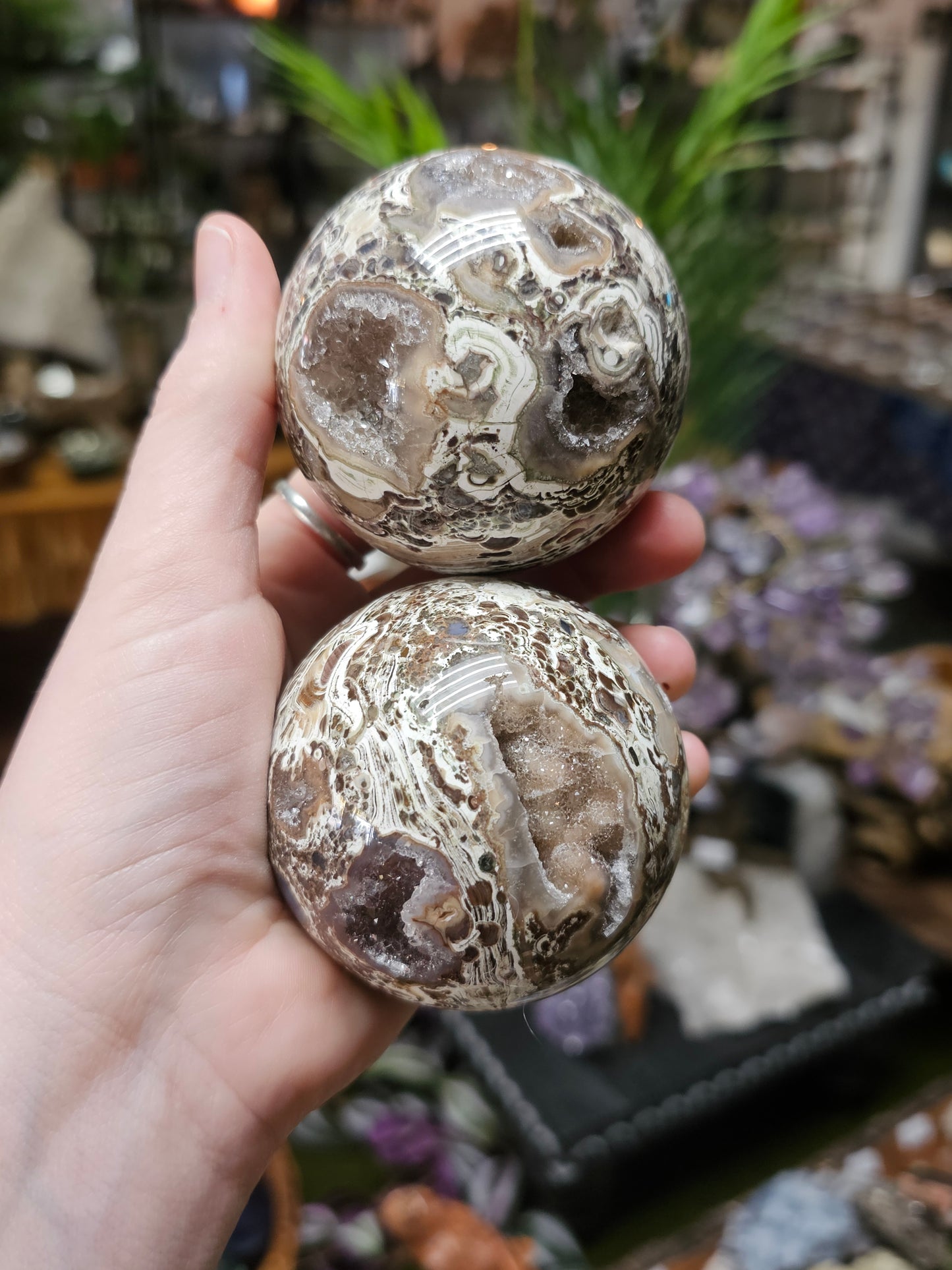 Money Agate Sphere