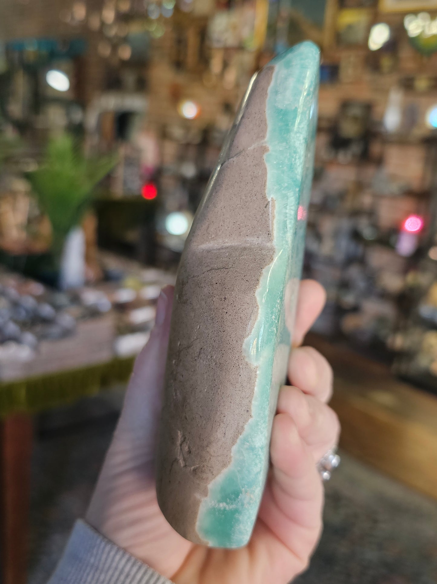 Blue Aragonite Freeform