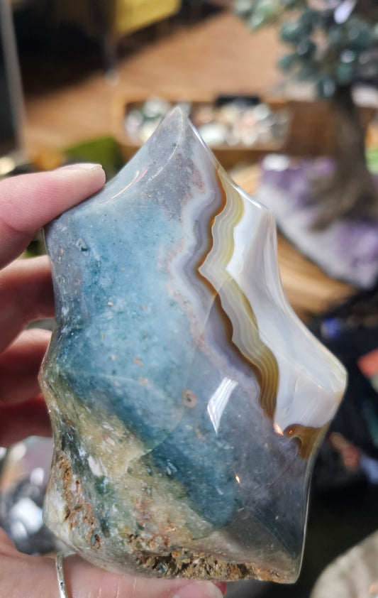 Ocean Wave Jasper Flame