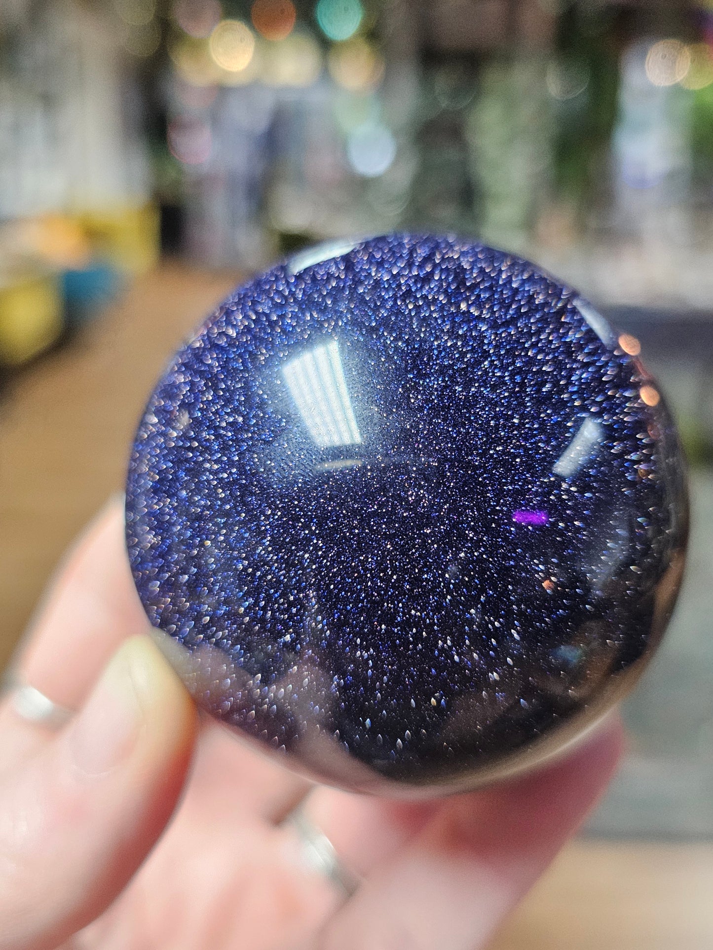 Blue Goldstone Sphere