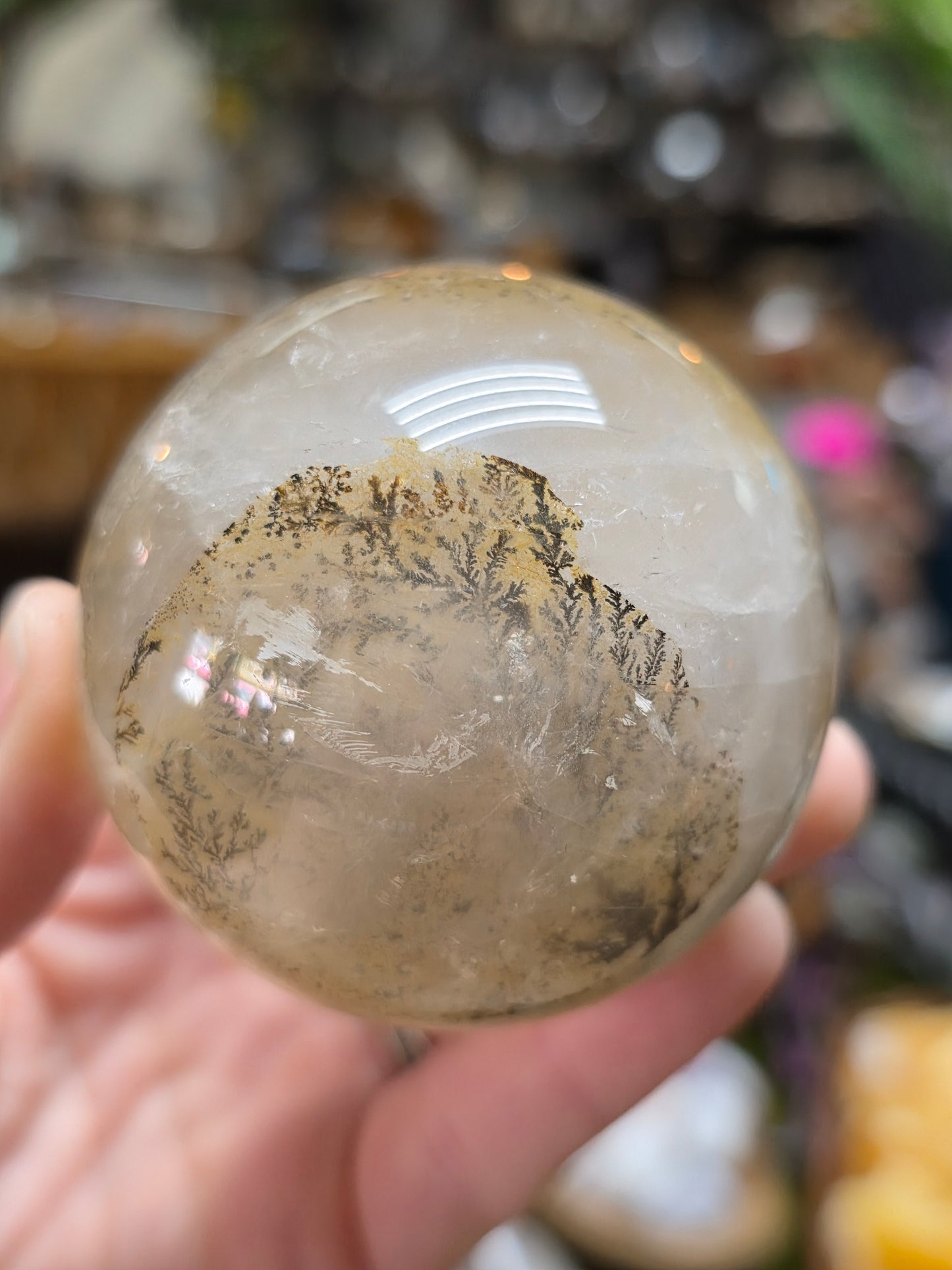 Dendritic Quartz Sphere