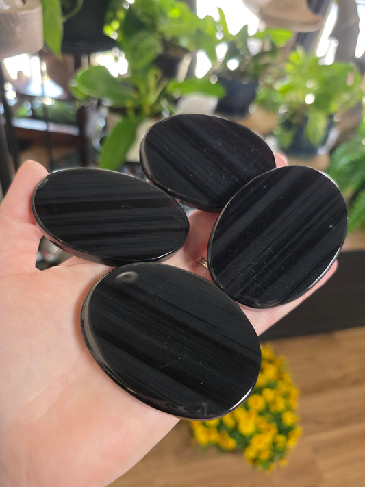 Midnight Lace Obsidian Palmstone