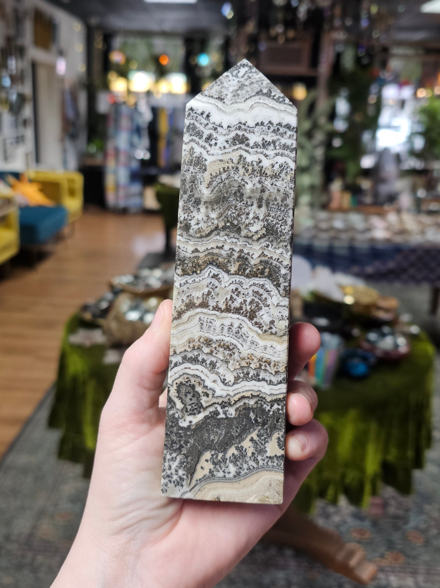 Dendritic Calcite Tower