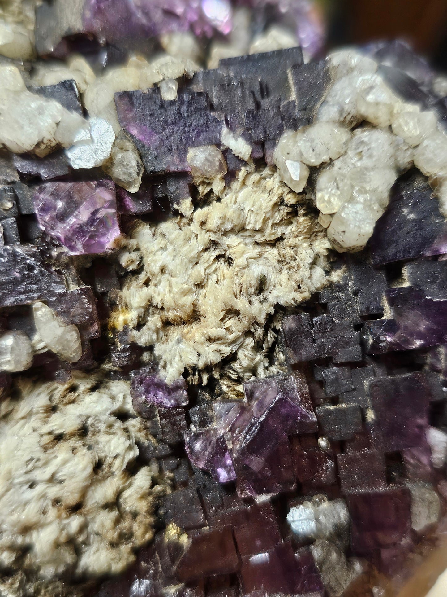 Purple and Yellow  Fluorite