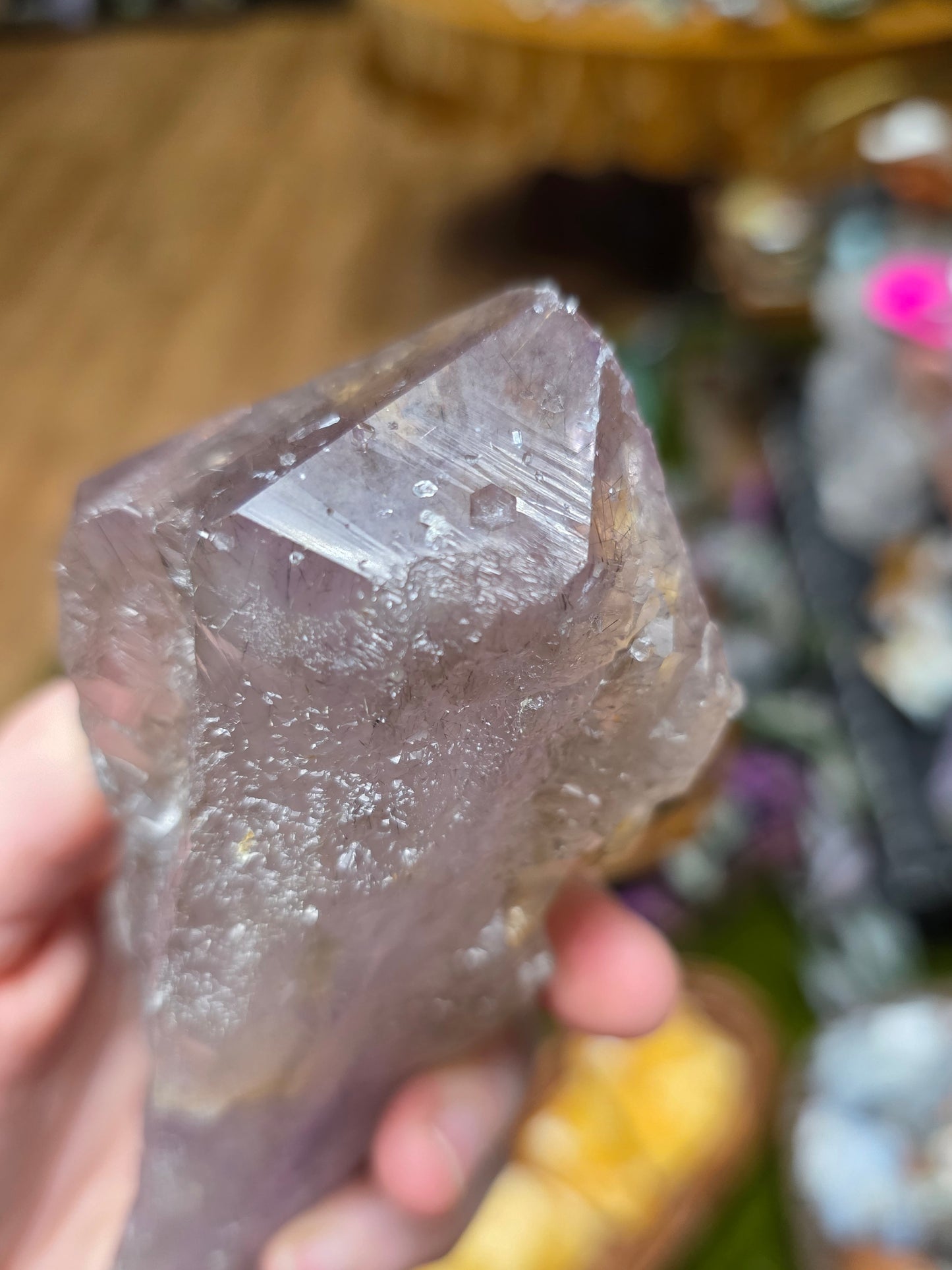 Included Amethyst Root with Metal Stand