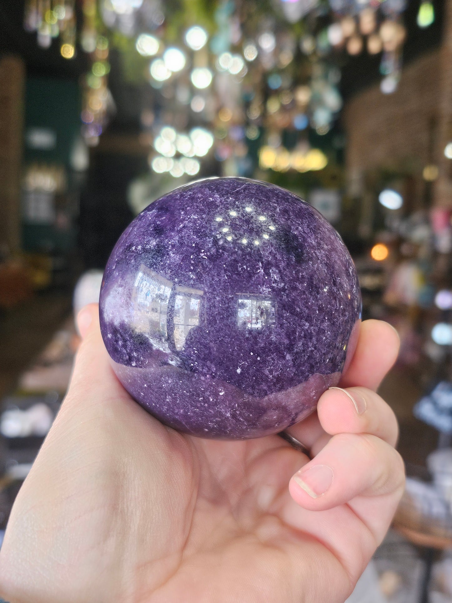 Lepidolite Sphere