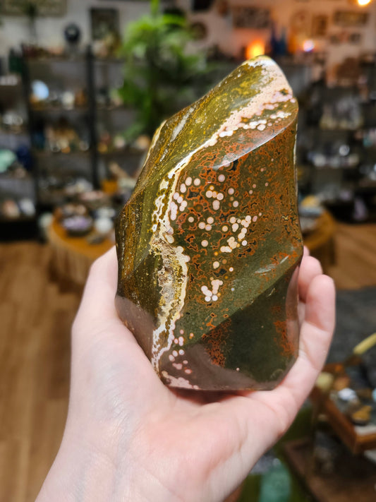 Orbicular Jasper Flame