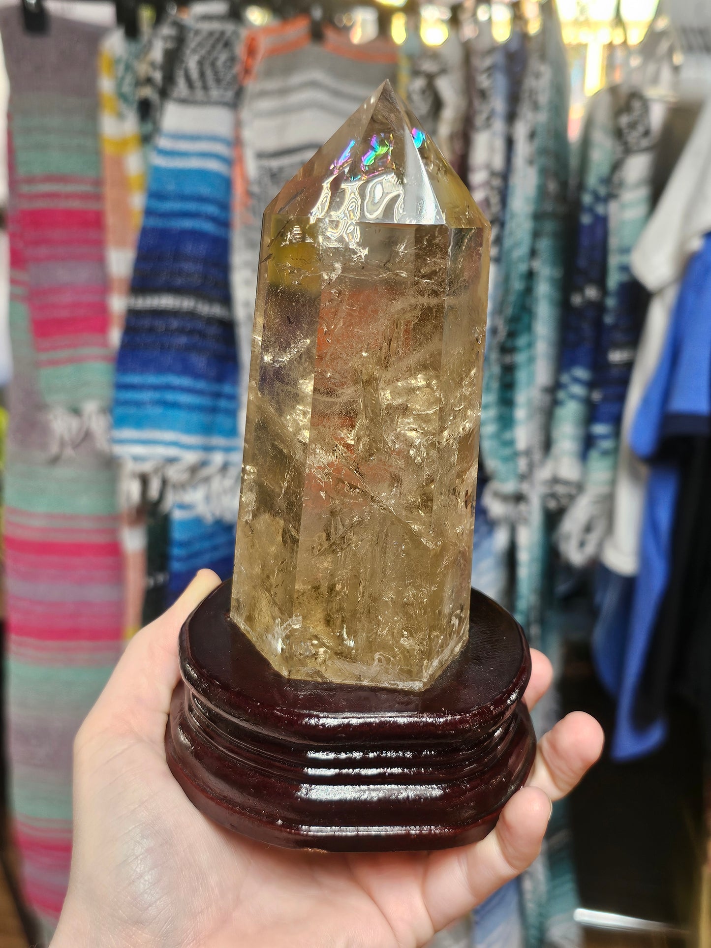 Smoky Quartz Tower w/ stand