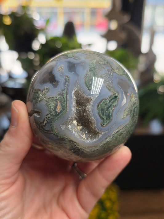 Moss Agate Sphere