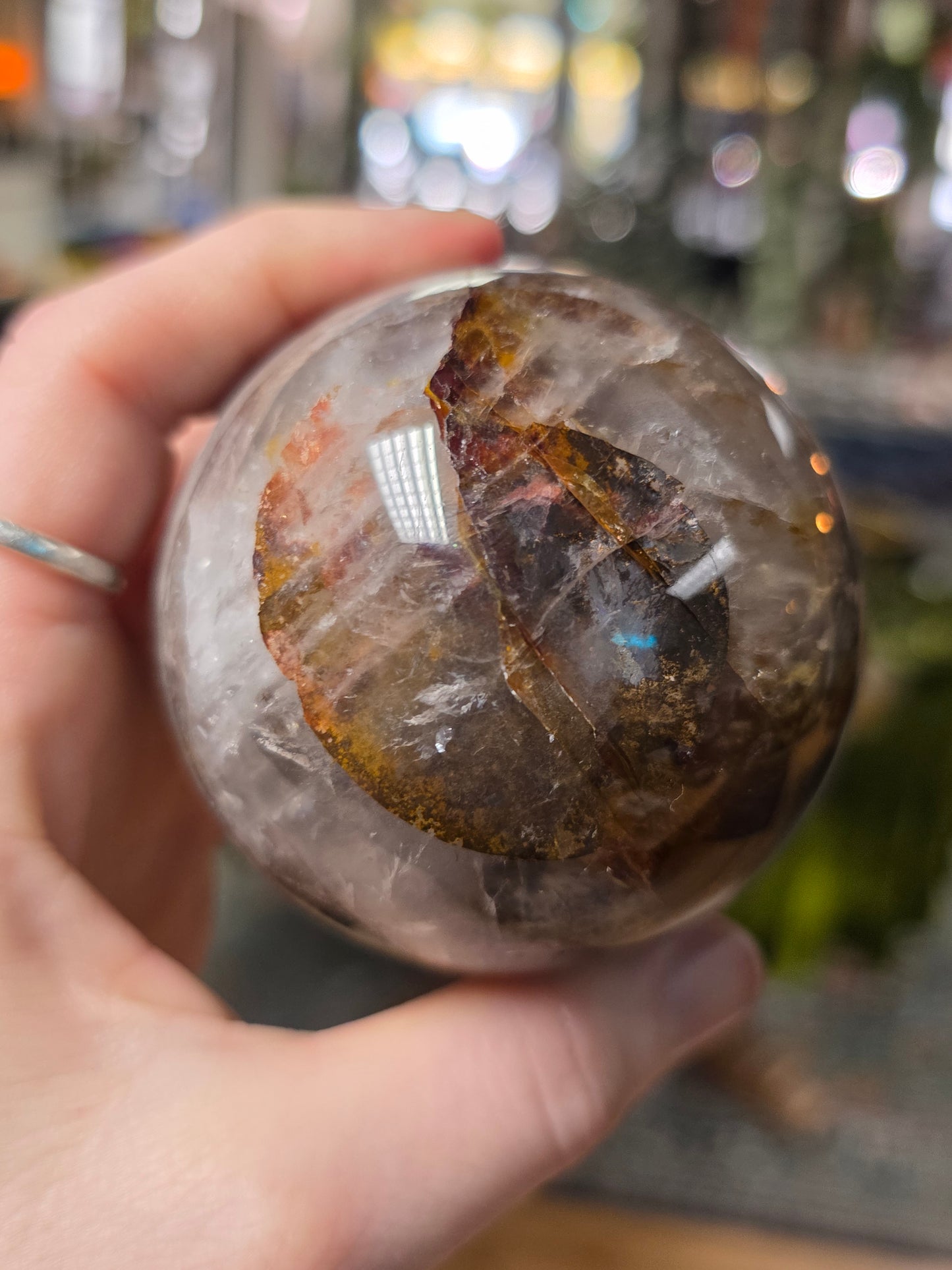 Fire Quartz/ Golden Healer Quartz Sphere